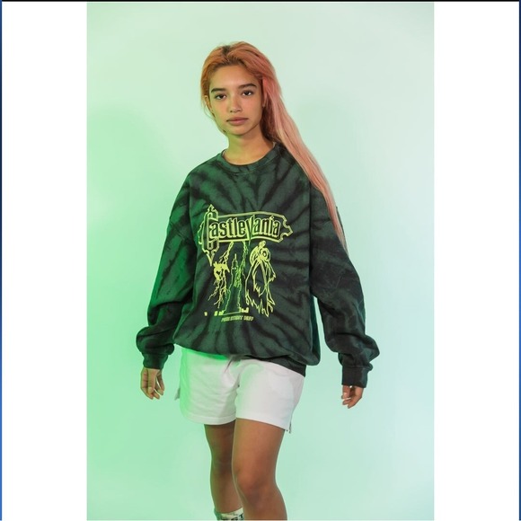 Select‎ Start Castlevania Retro Vampire Killer Simon Belmont Video Game Crewneck - Picture 5 of 8